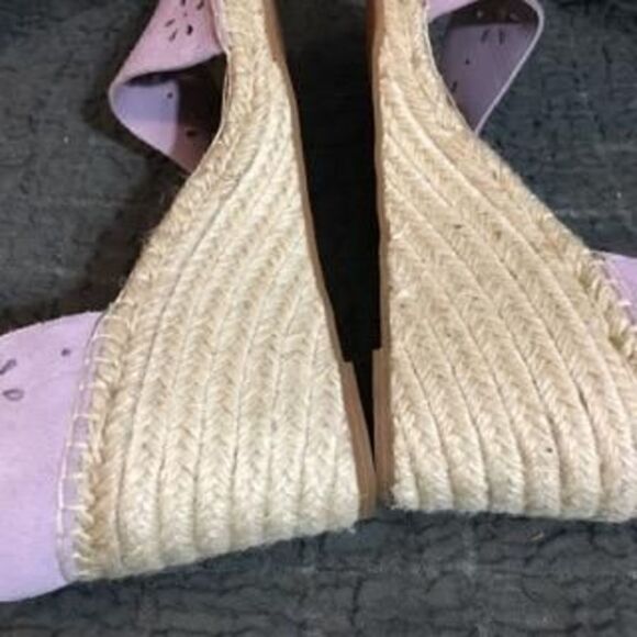 Sage and Simple Lilac Open Toe Wedge Sandals Size 10M - Picture 8 of 11